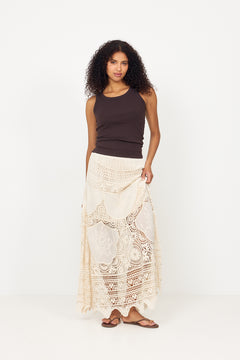 Bohe Skirt - Cream