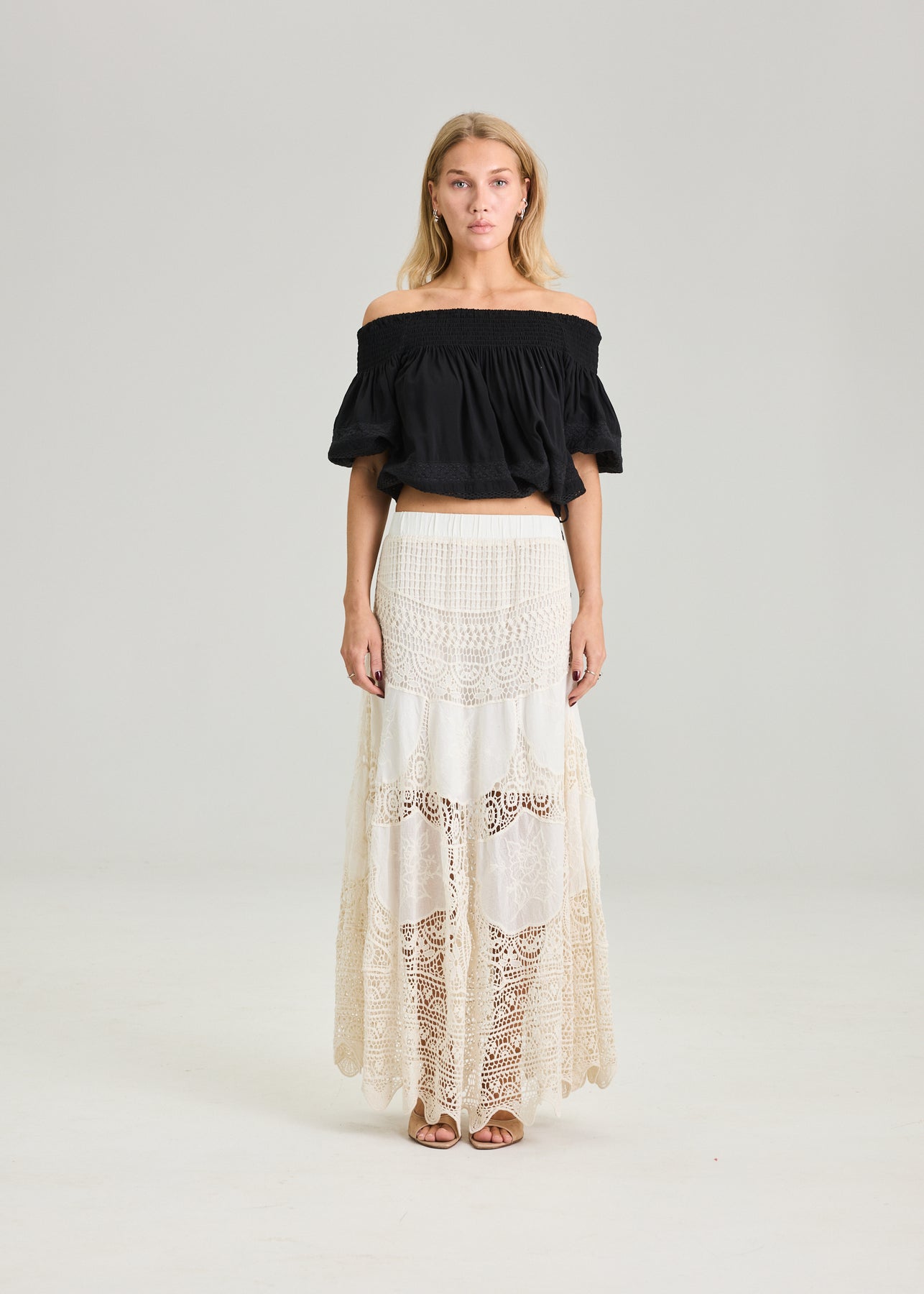 Bohe Skirt - Cream