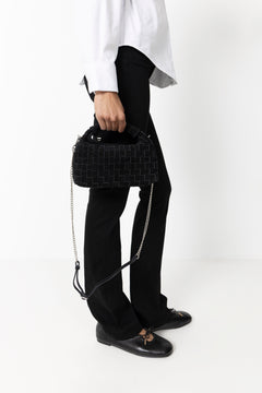 Mini Dandy Braided Suede - Black