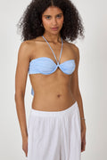 Billow Bikini Top - Pearl Blue