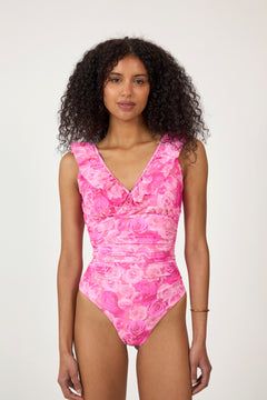 Agnes Swimsuit - Pink Rosegarden
