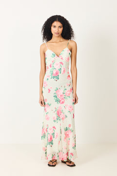 Dahlia Dress - Polka Rose
