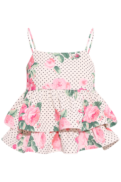 Joselle Top - Polka Rose