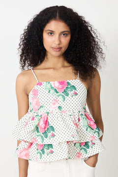 Joselle Top - Polka Rose
