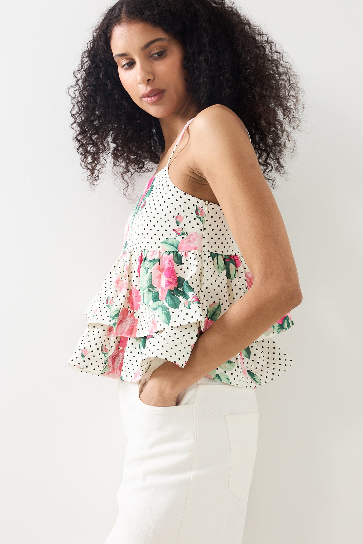 Joselle Top - Polka Rose