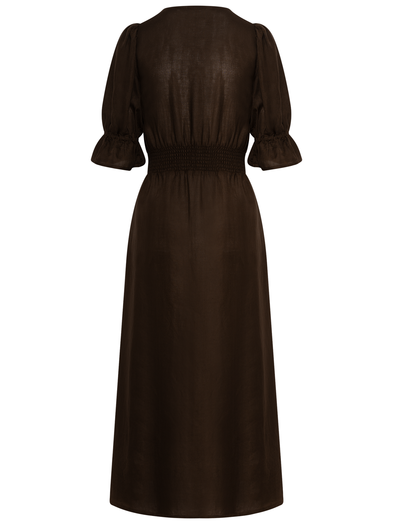 Andrea Dress - Espresso Linen