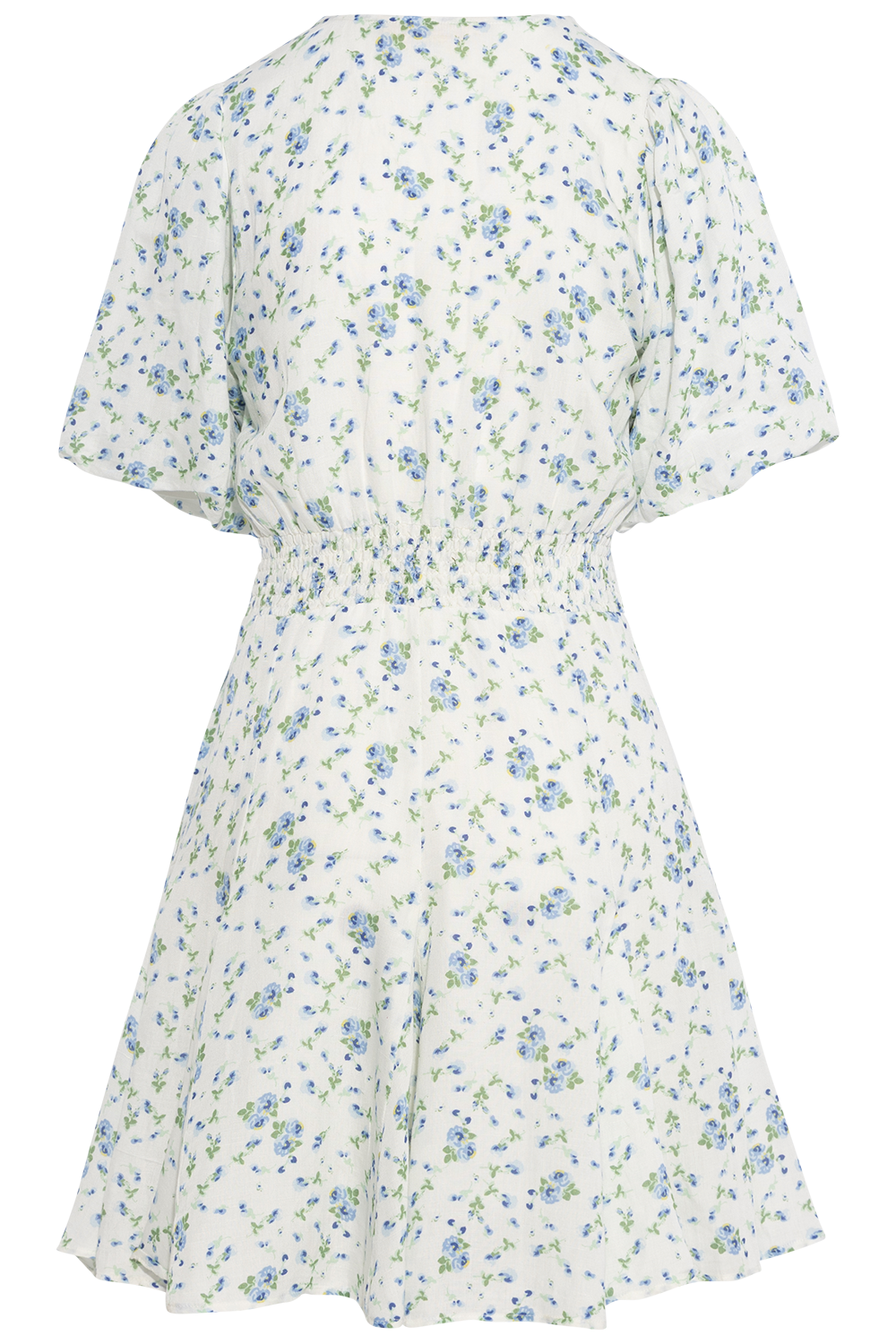 Bianca Dress - Blue Fleur Linen