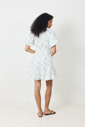 Bianca Dress - Blue Fleur Linen