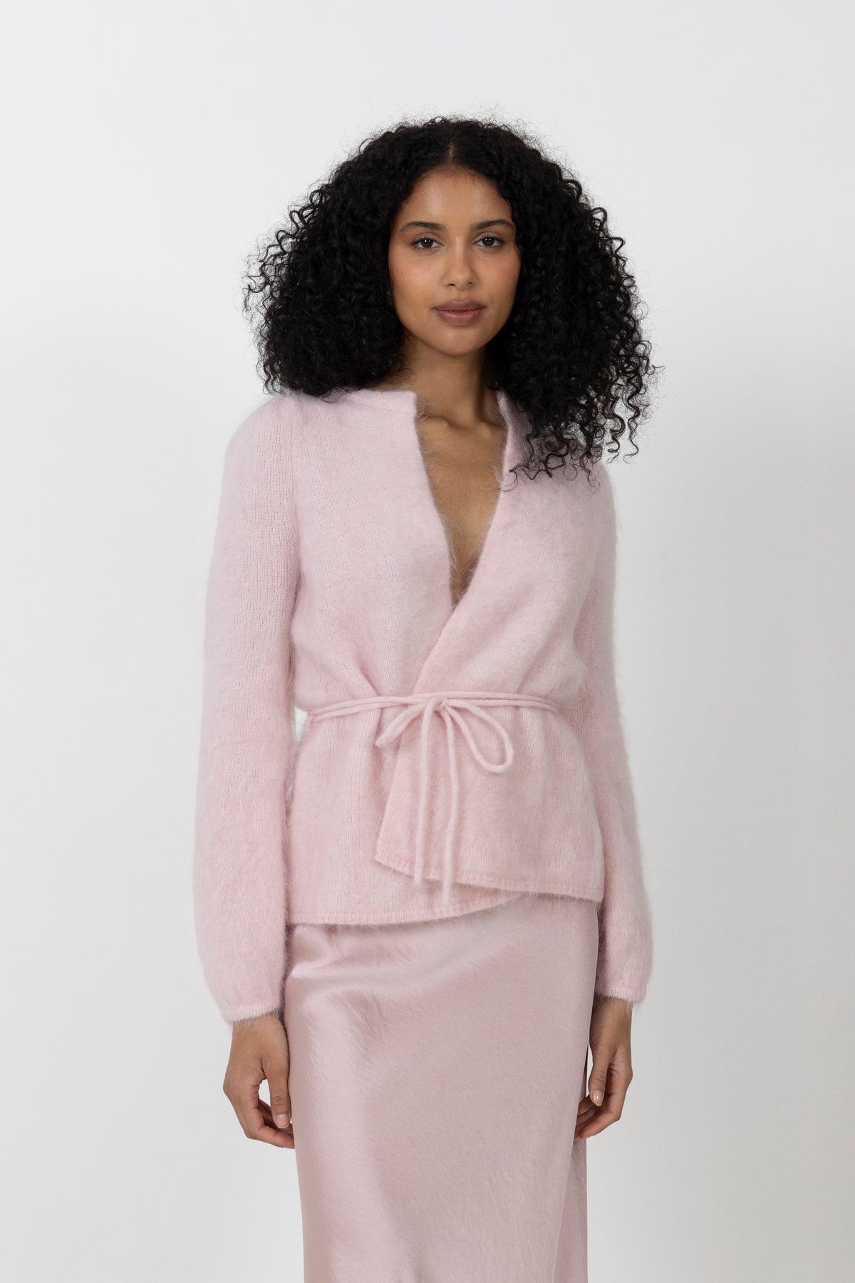 Fredrikke Chunky Cardigan - Pink