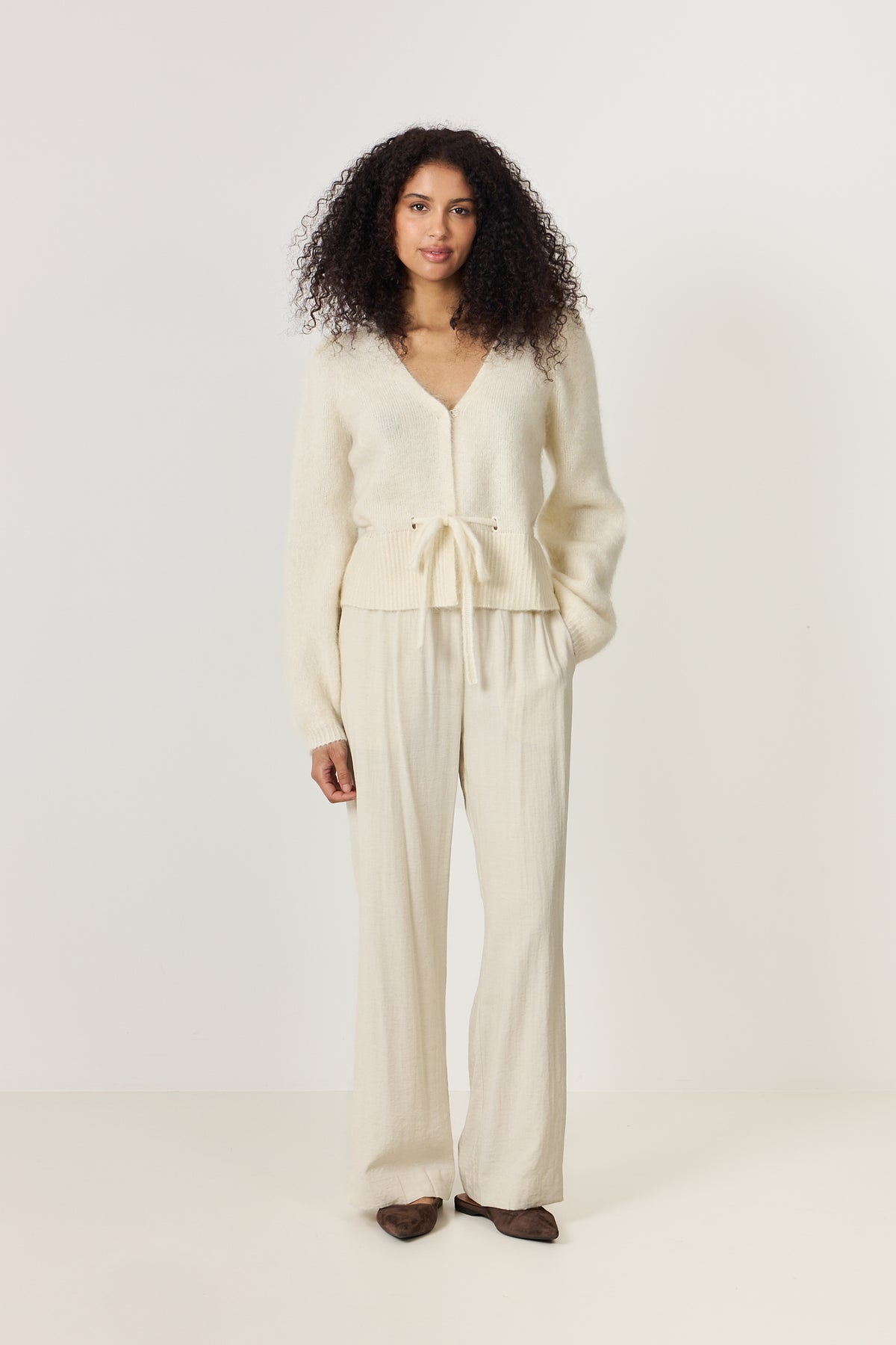 Malin Chunky Cardigan - Bright White