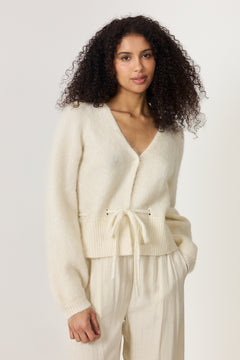 Malin Chunky Cardigan - Bright White