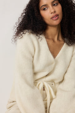 Malin Chunky Cardigan - Bright White