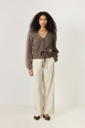 Malin Chunky Cardigan - Brown