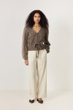 Malin Chunky Cardigan - Brown