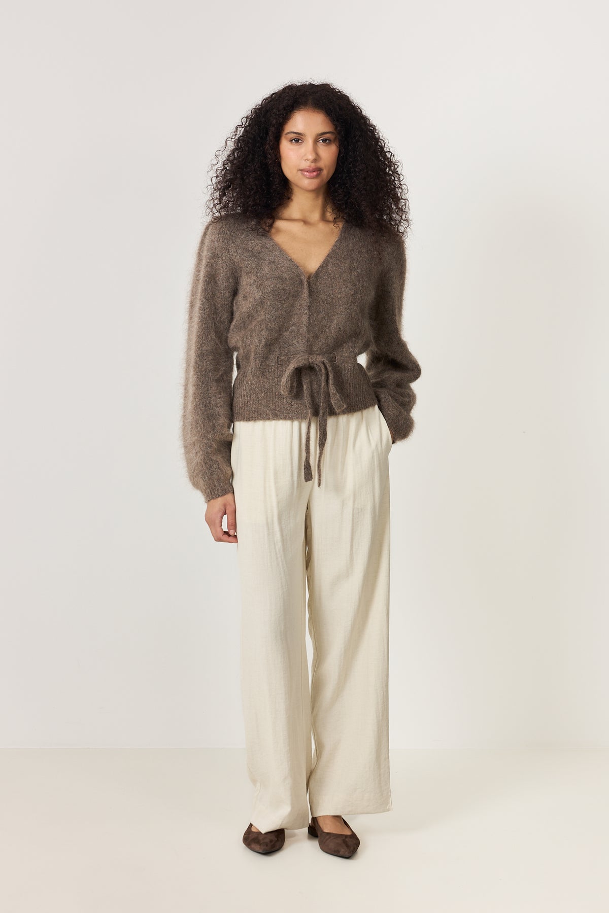 Malin Chunky Cardigan - Brown