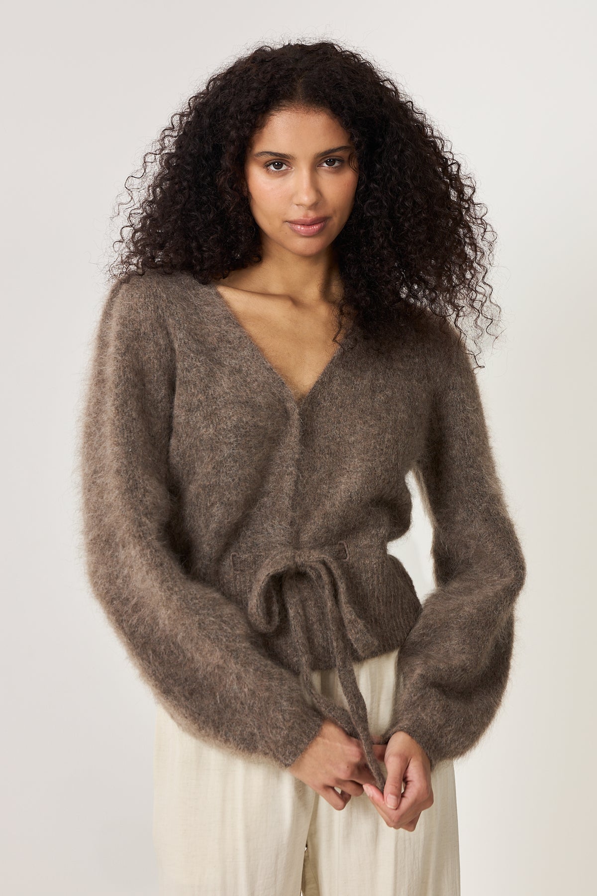Malin Chunky Cardigan - Brown