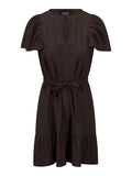 Mabel Linen Dress - Dark Brown