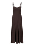 Tessa Linen Dress - Dark Brown