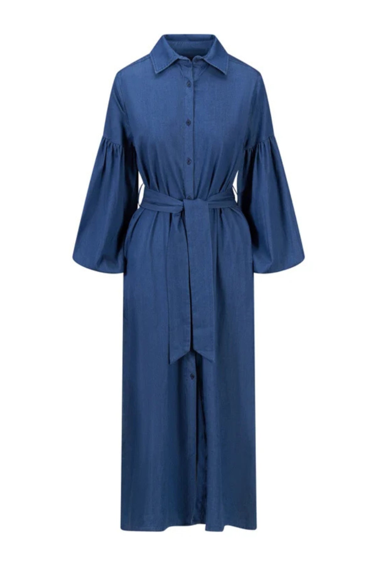 Inez Tencel Dress - Dark Blue