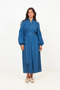 Inez Tencel Dress - Dark Blue