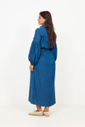 Inez Tencel Dress - Dark Blue