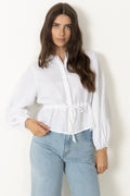 Camille Linen Shirt - White