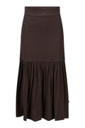 Lill Linen Skirt - Dark Brown