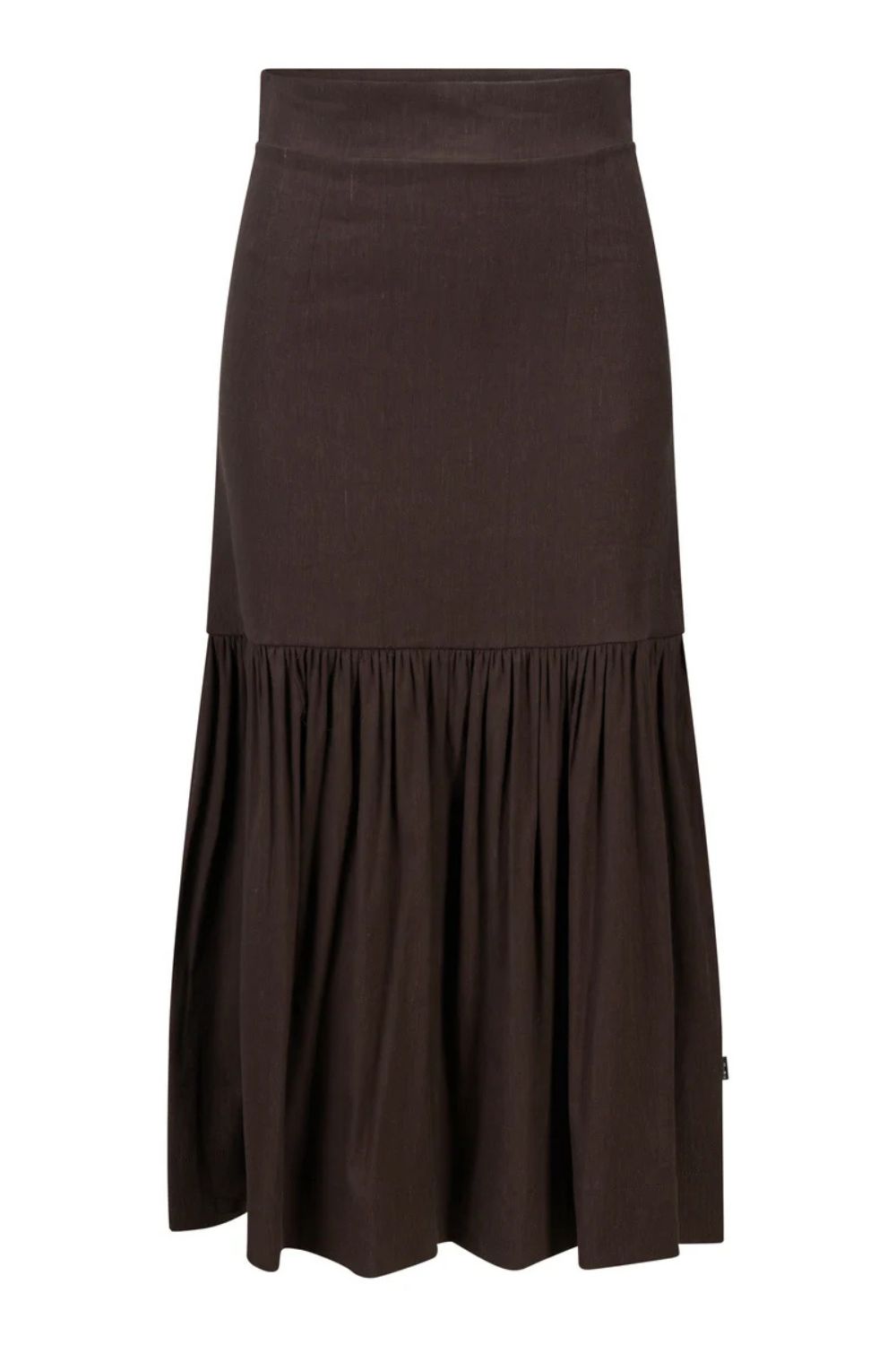 Lill Linen Skirt - Dark Brown