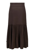 Lill Linen Skirt - Dark Brown