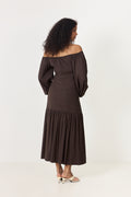 Lill Linen Skirt - Dark Brown