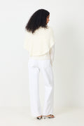 Maiken Brushed Poncho - White