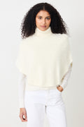 Maiken Brushed Poncho - White