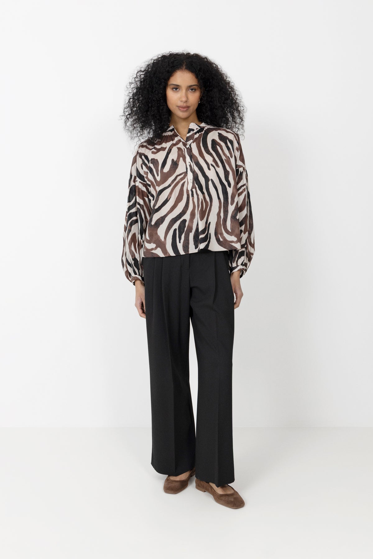 Rosalieiw Blouse - Haze Zebrah