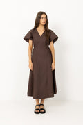Raveniw Dress - Coffee Bean