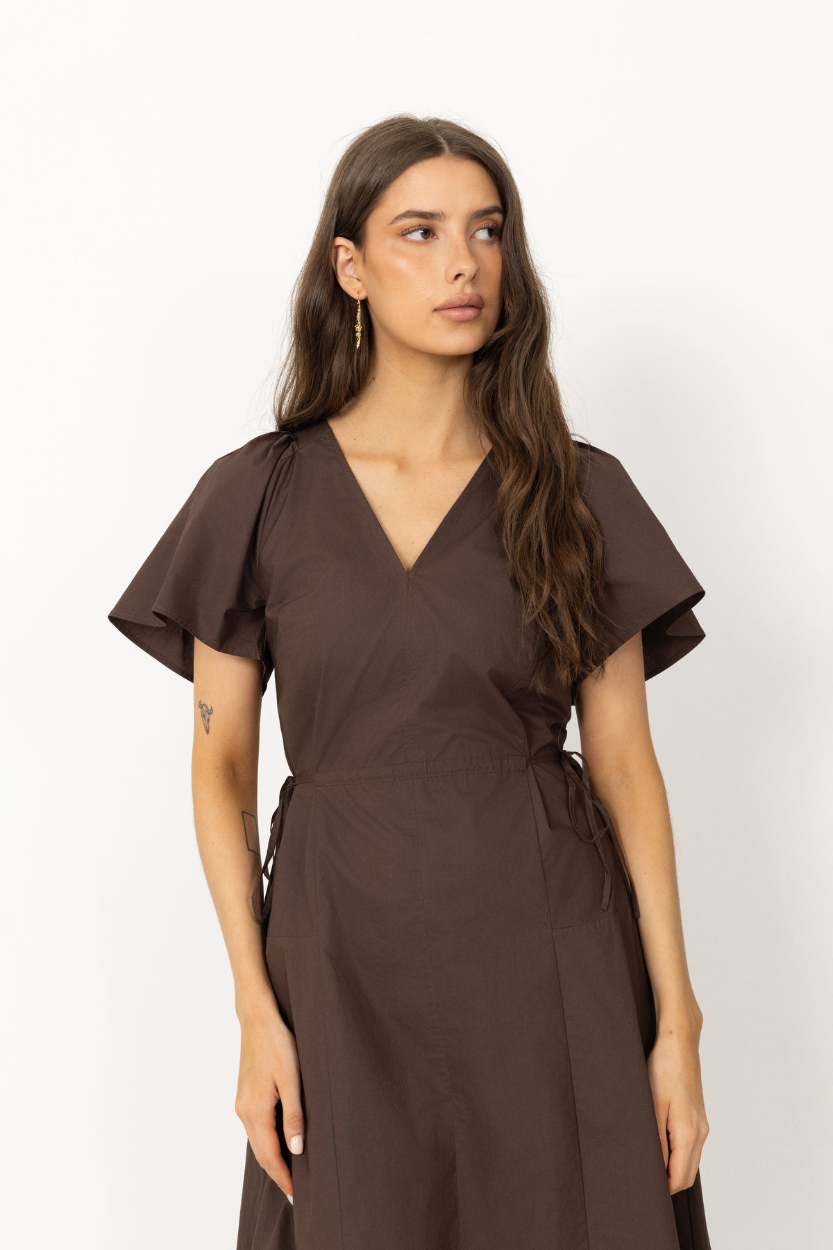 Raveniw Dress - Coffee Bean