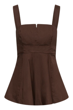 Raveniw Top - Coffee Bean