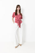Casadia Heavy Sateen Blouse - Cherry Pink