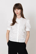 Frannie Dot Shirt - Off White