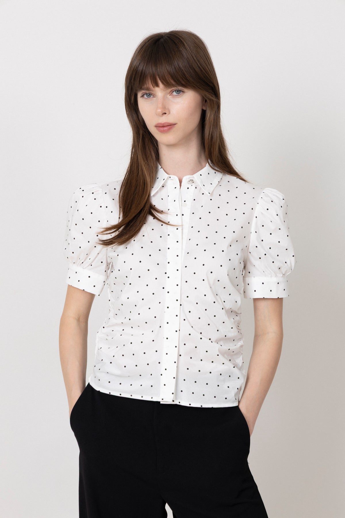 Frannie Dot Shirt - Off White