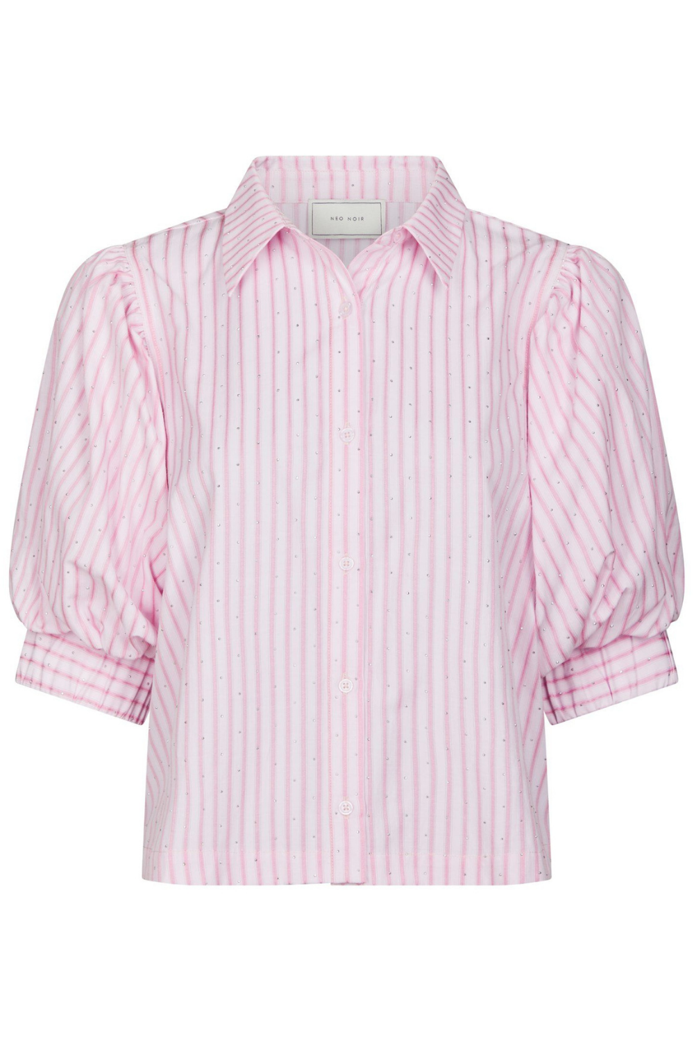 Etta Soft Stripe Stone Shirt - Light Pink