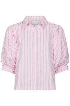 Etta Soft Stripe Stone Shirt - Light Pink