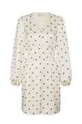 Mabel Dotted Dress - Creme