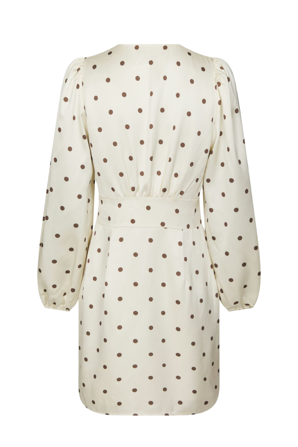 Mabel Dotted Dress - Creme