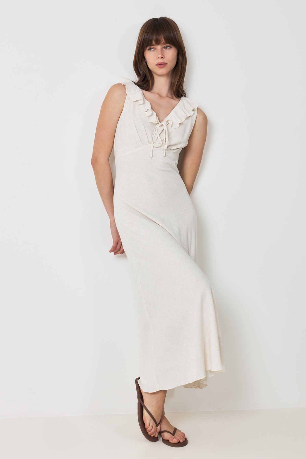 Jasma Linen Dress - Natural
