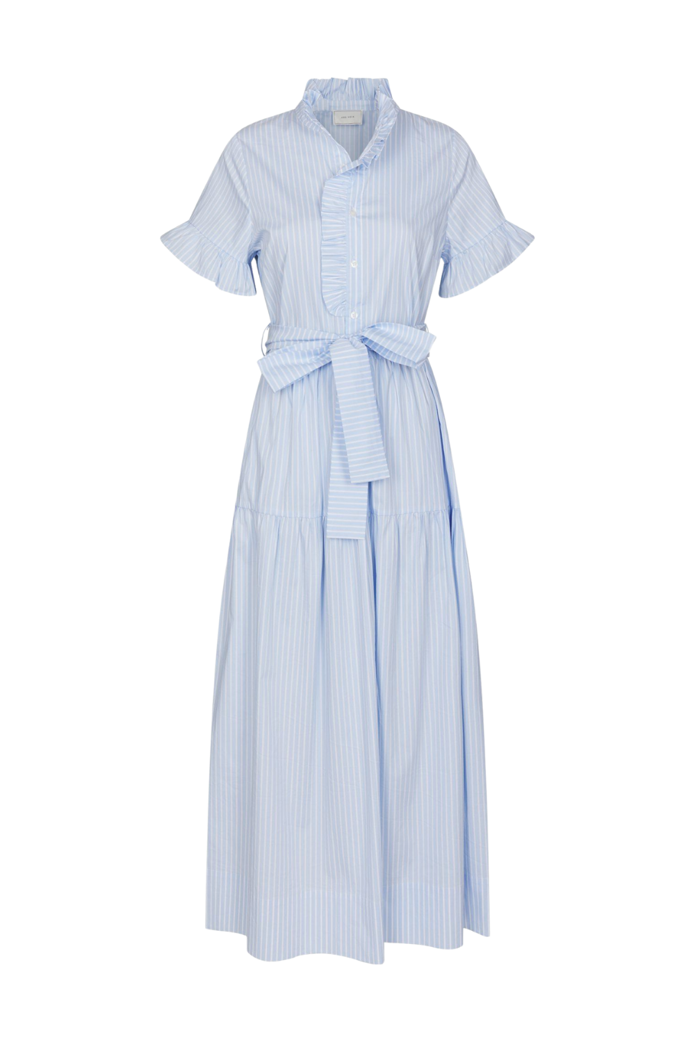 Nellie Soft Stripe Dress - Light Blue