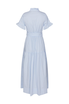 Nellie Soft Stripe Dress - Light Blue