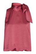 Veda Heavy Sateen Top - Cherry Pink