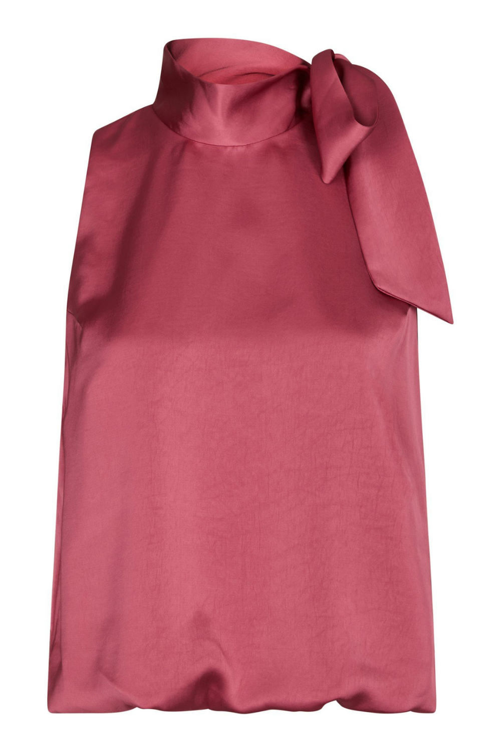 Veda Heavy Sateen Top - Cherry Pink