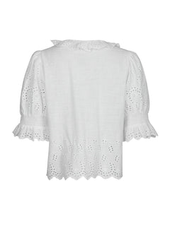 Talise Emb Blouse - White