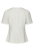 Jules Summer Stripe Blouse - Taupe Stripe
